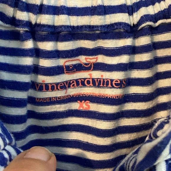 Vineyard Vines striped ruffled off shoulder dress - Picture 6 of 7